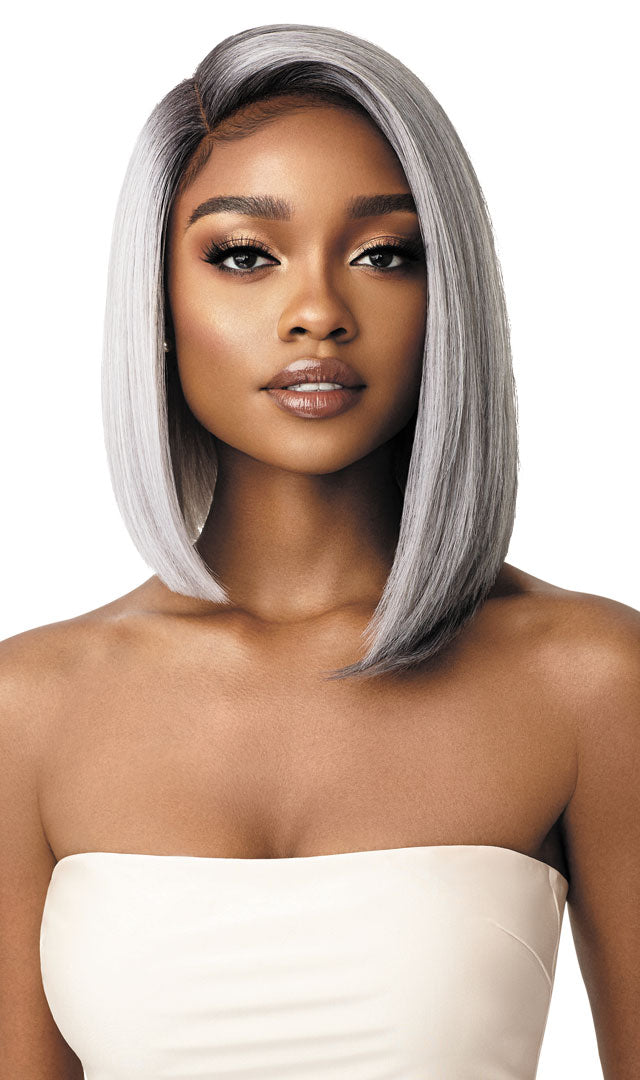 Outre Synthetic Swiss Lace Front 5" Deep I Parting Wig LENI