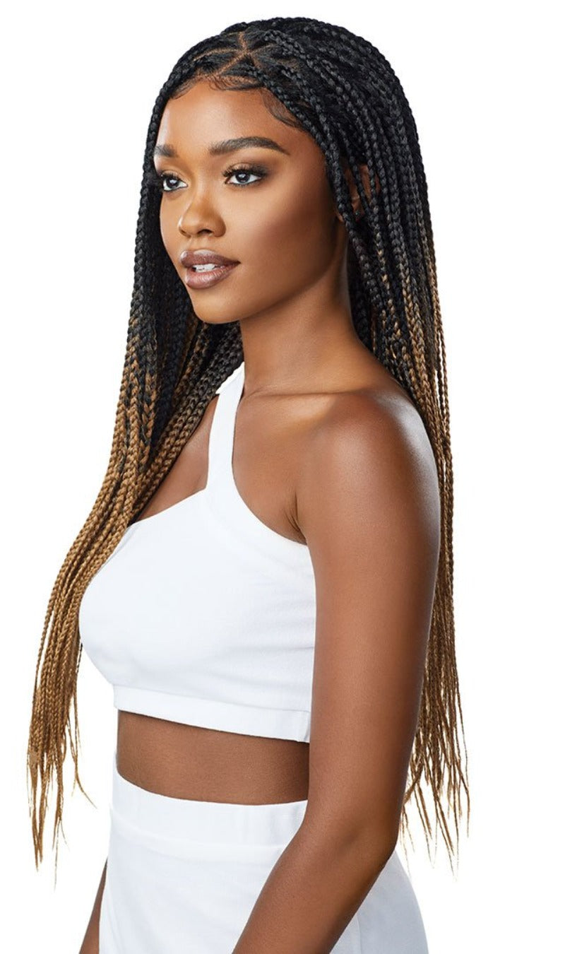 Outre Synthetic Pre-Braided 13X4 Lace Frontal Wig Knotless Triangle Braids