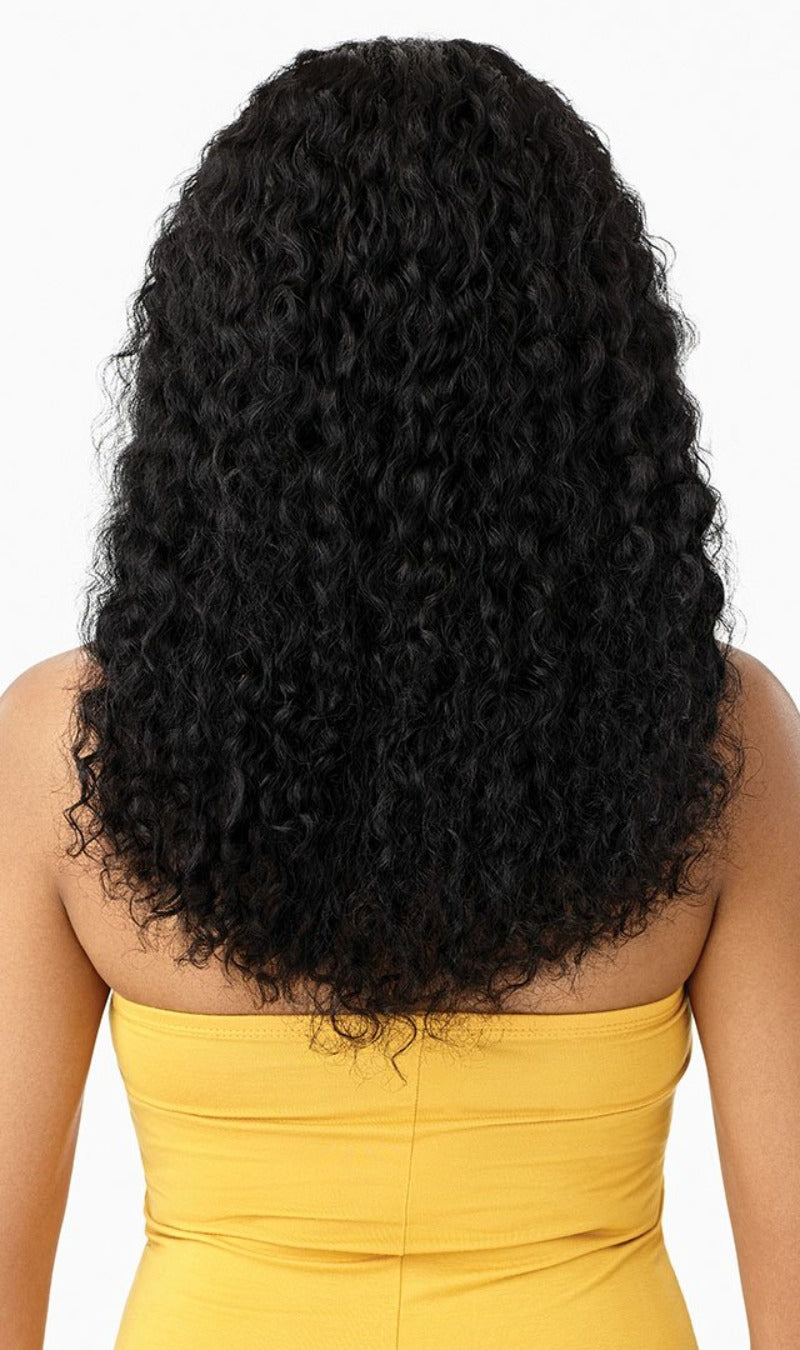 Outre The Daily Wig WET & WAVY 100% Unprocessed Human Hair Lace Part Wig Wet & Wavy NATURAL DEEP 22″