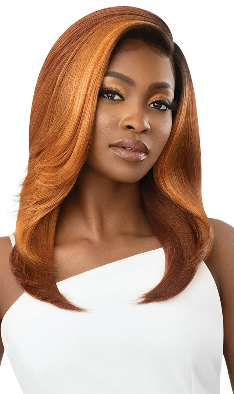 Outre Synthetic Hair Sleeklay Part HD Lace Front Wig VERNISHA
