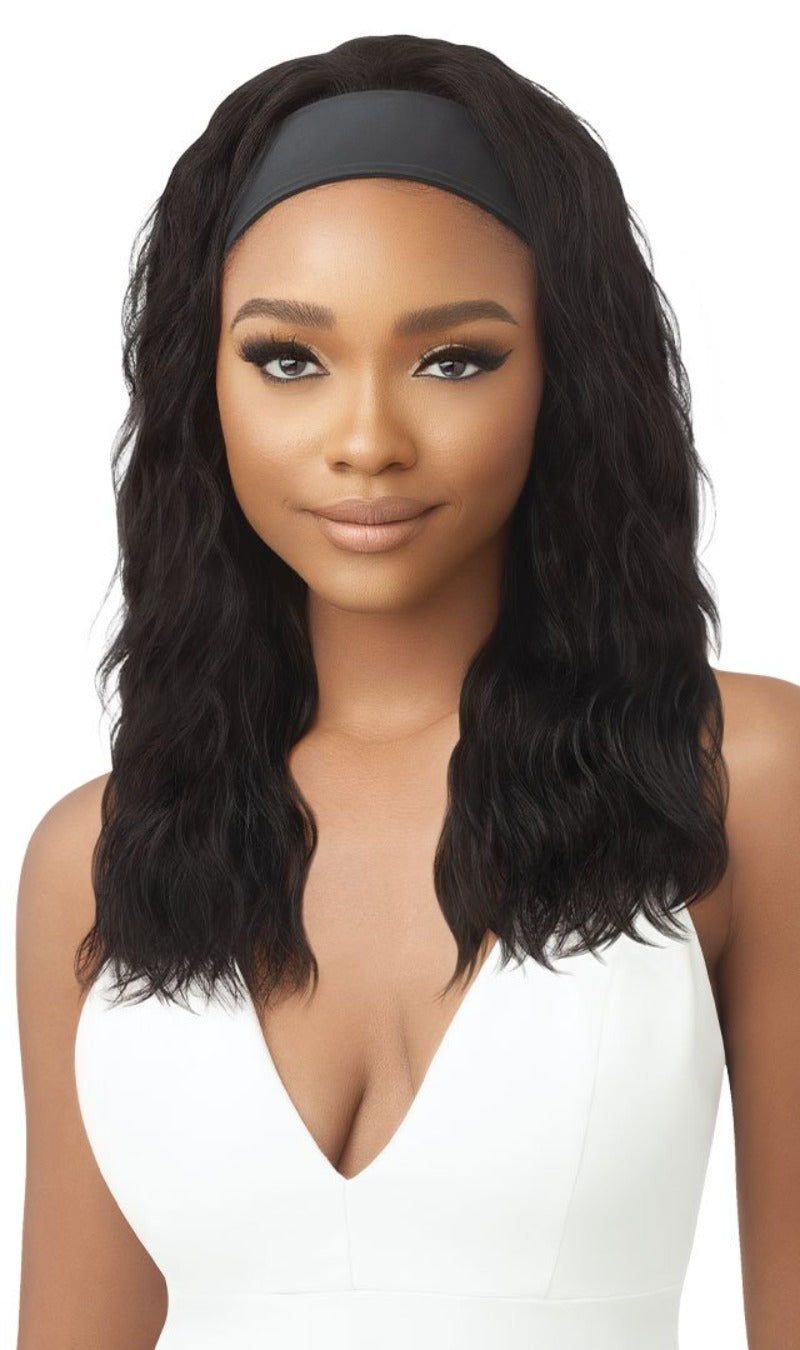 Outre 100% Unprocessed Human Hair Wet & Wavy Headband Wig LOOSE BODY 20